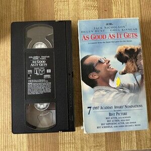 VHS  - As Good As It Gets - Jack Nicholson Movie Helen Hunt Greg Kinnear